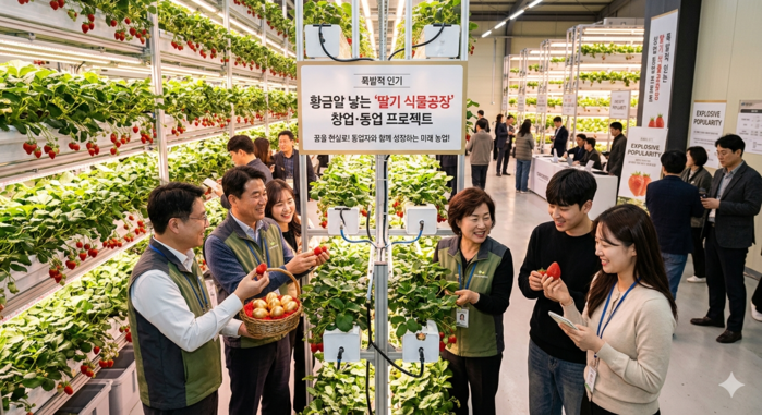 황금알 낳는 ‘딸기 식물공장’ 창업·...