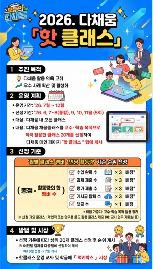 충북교육청, '다채움 핫 클래...