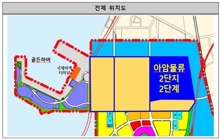 인천남항 아암물류2단지 2단계 물류부...