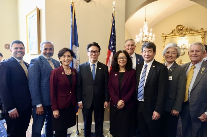 김민석 국무총리,  美 하원의원, 청...