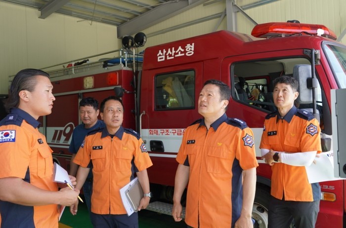 여수소방서, 삼산119지역대 차고지 ...