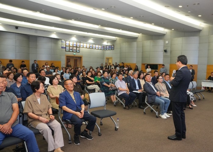 장기수 천안시장, 쌍용동 주민과의 대...